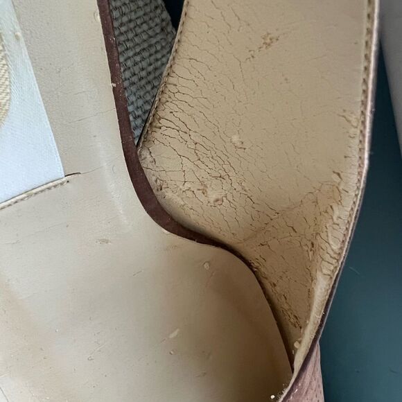 Talbots Tan Suede Slingback shoes 7 - Picture 11 of 14